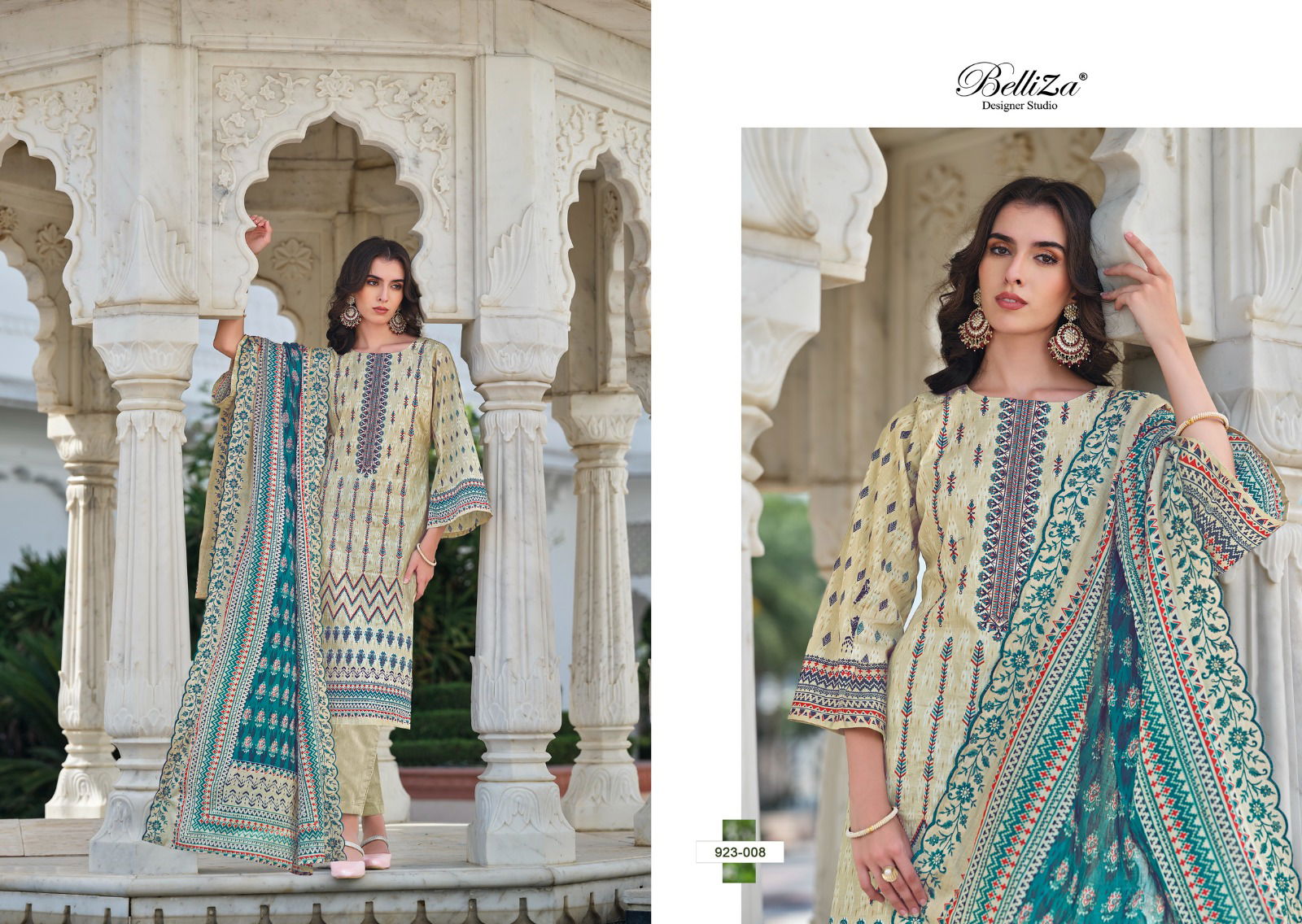 Zubiya By Belliza Digital Printed Pure Cotton Dress Material Wholesale Price In Surat